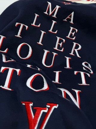 LV Embroidered Baseball Jacket