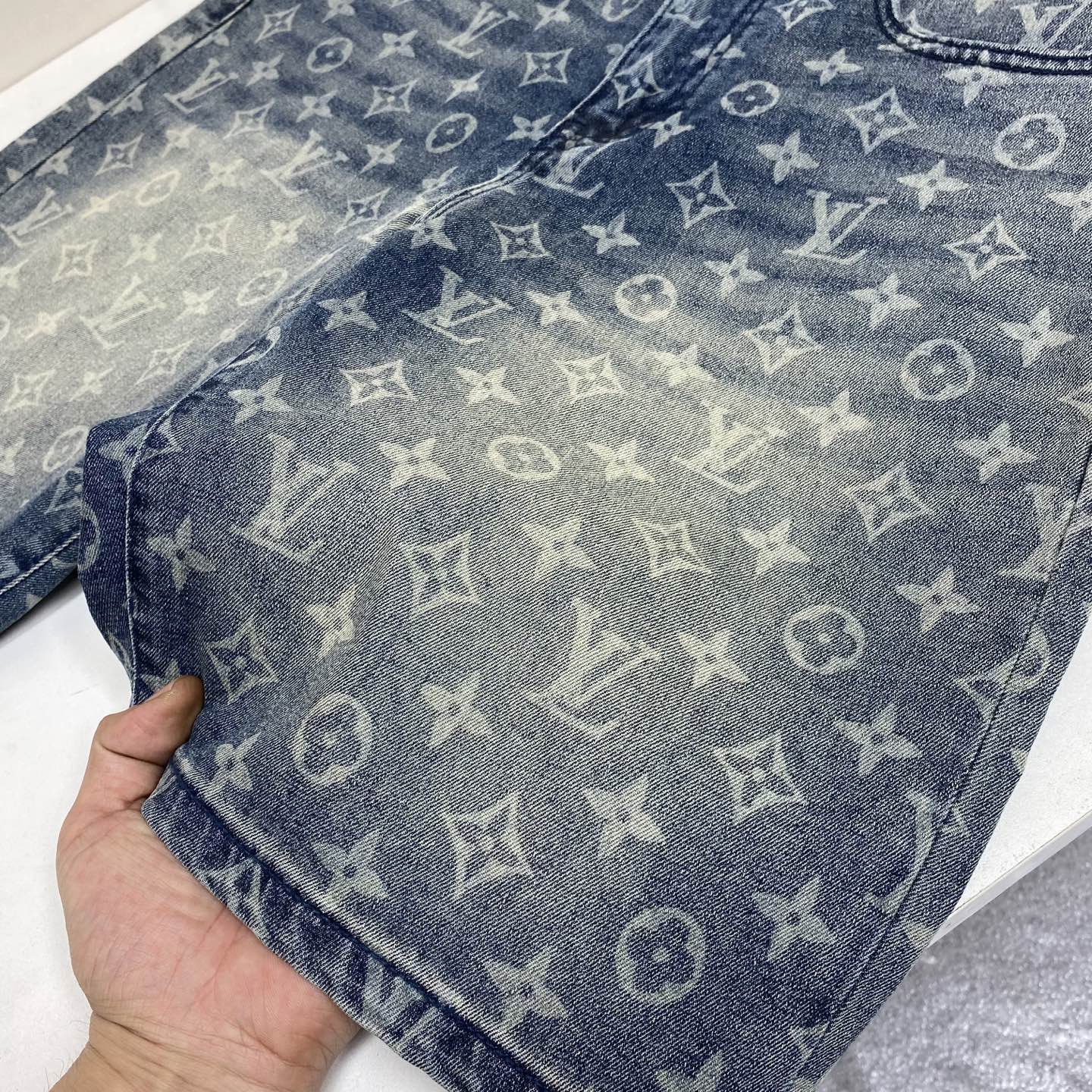 LV Washed denim Shorts