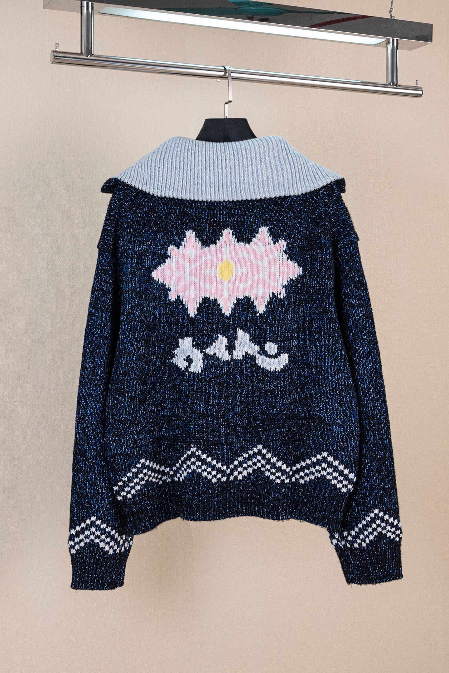 LV Pharrell &  Nigo Collection Zipper Knit Jacket