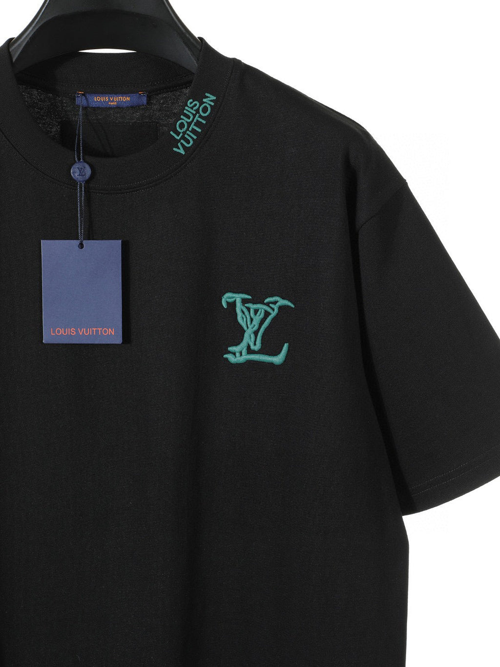 LV Embroidered Collar T-Shirt