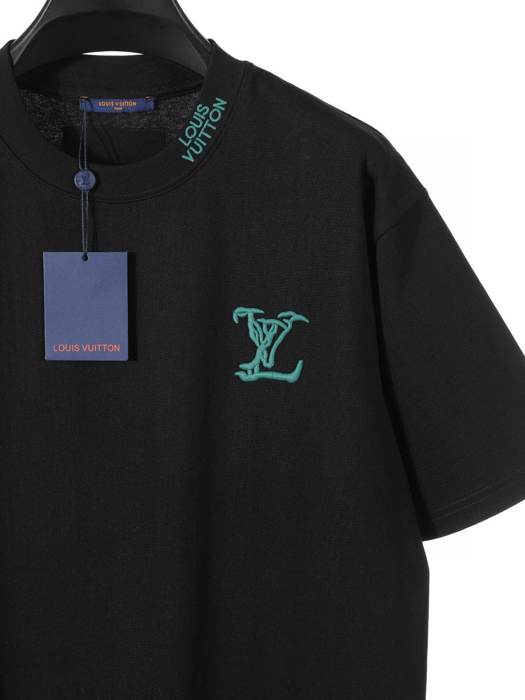 LV Embroidered Collar T-Shirt
