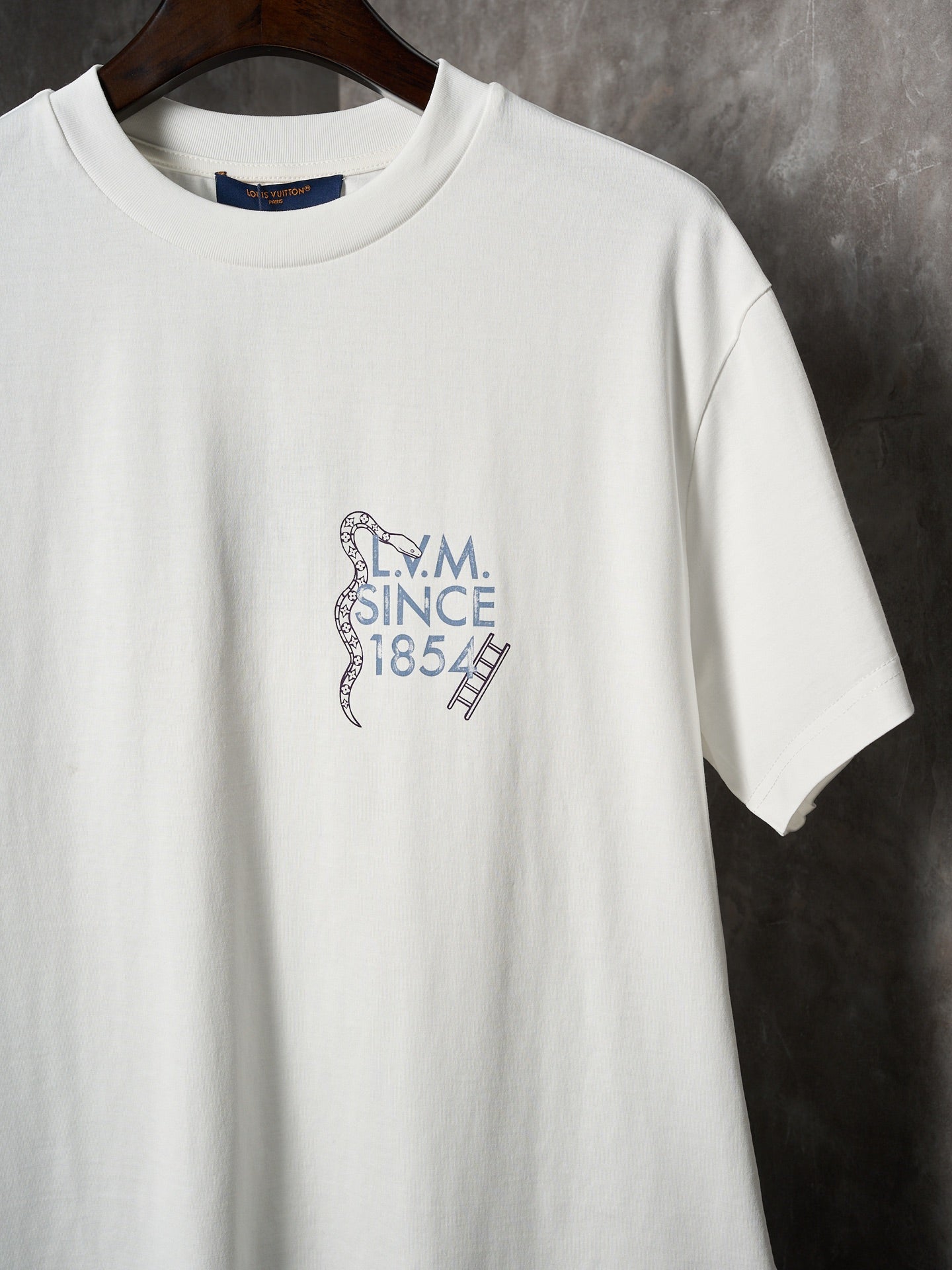 LV checkeredboard snake Print T-Shirt