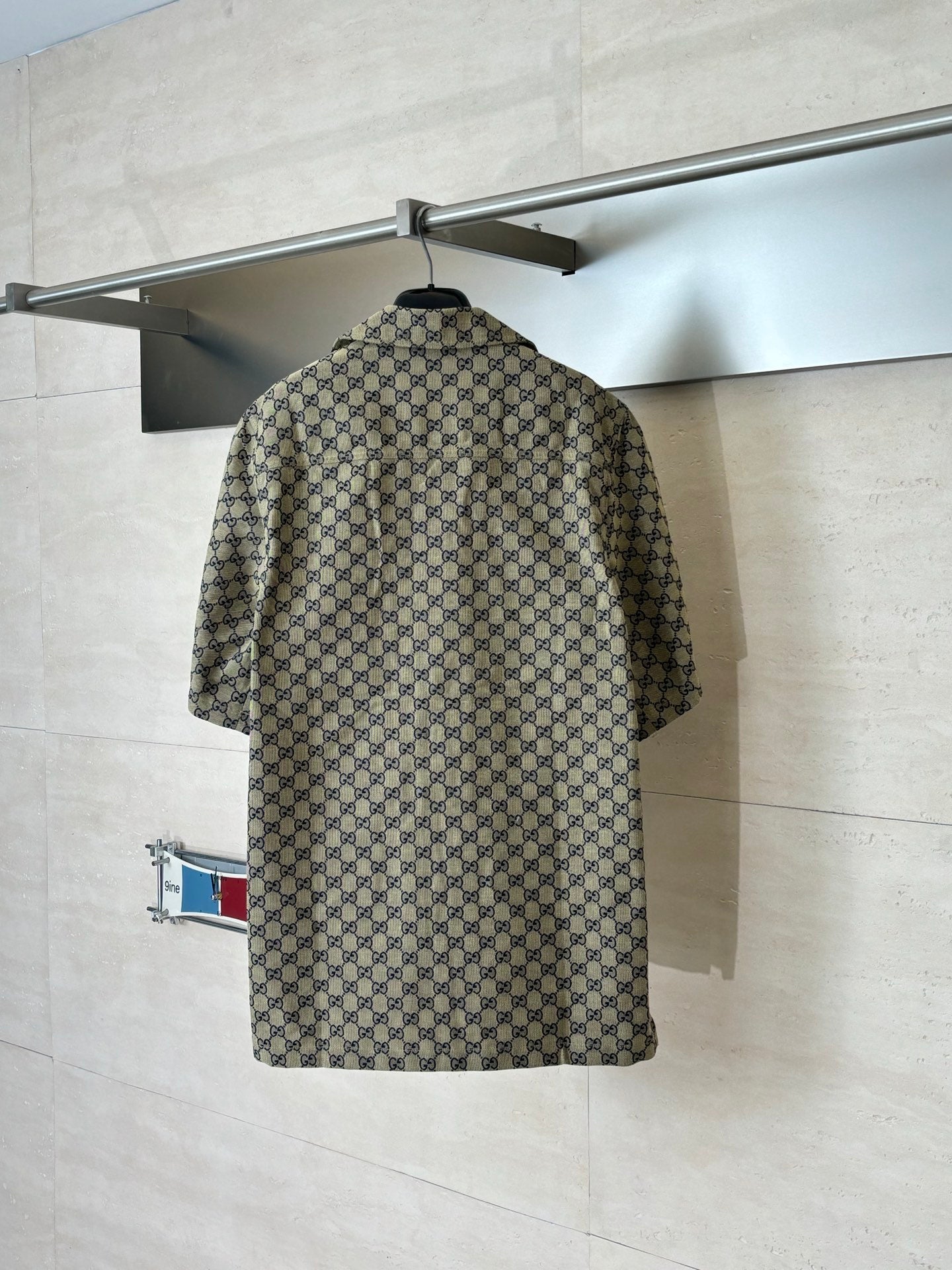 Gucci Double G All-over Jacquard Suit Short-Sleeve Shirt