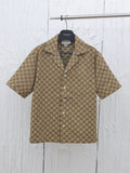 GG Autumn New Double G Jacquard Short-Sleeve Shirt