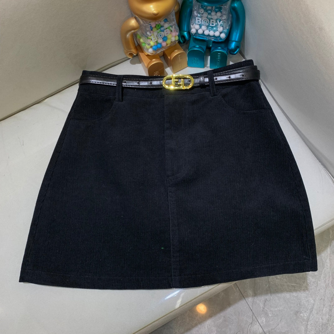 Fendi Carduroy Skirt