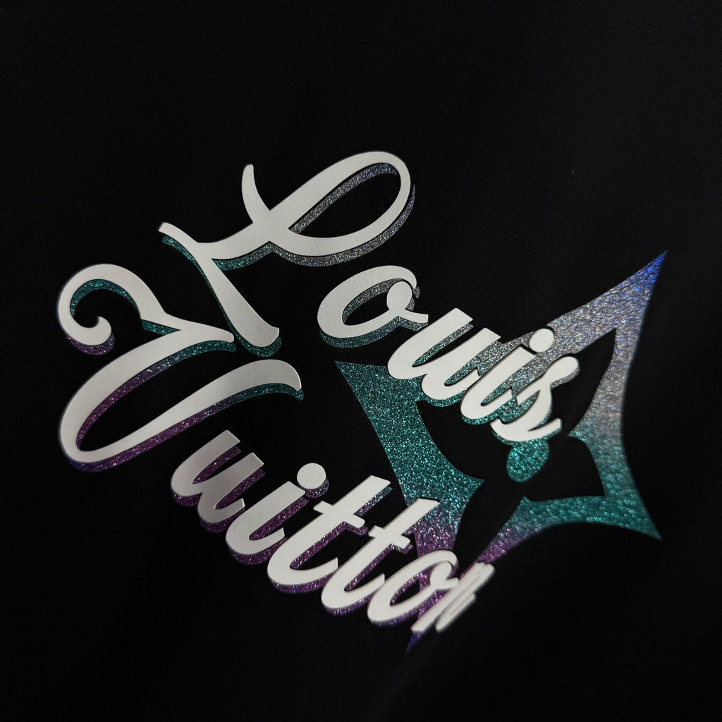 LV letter 3D Plate Silicon T shirt