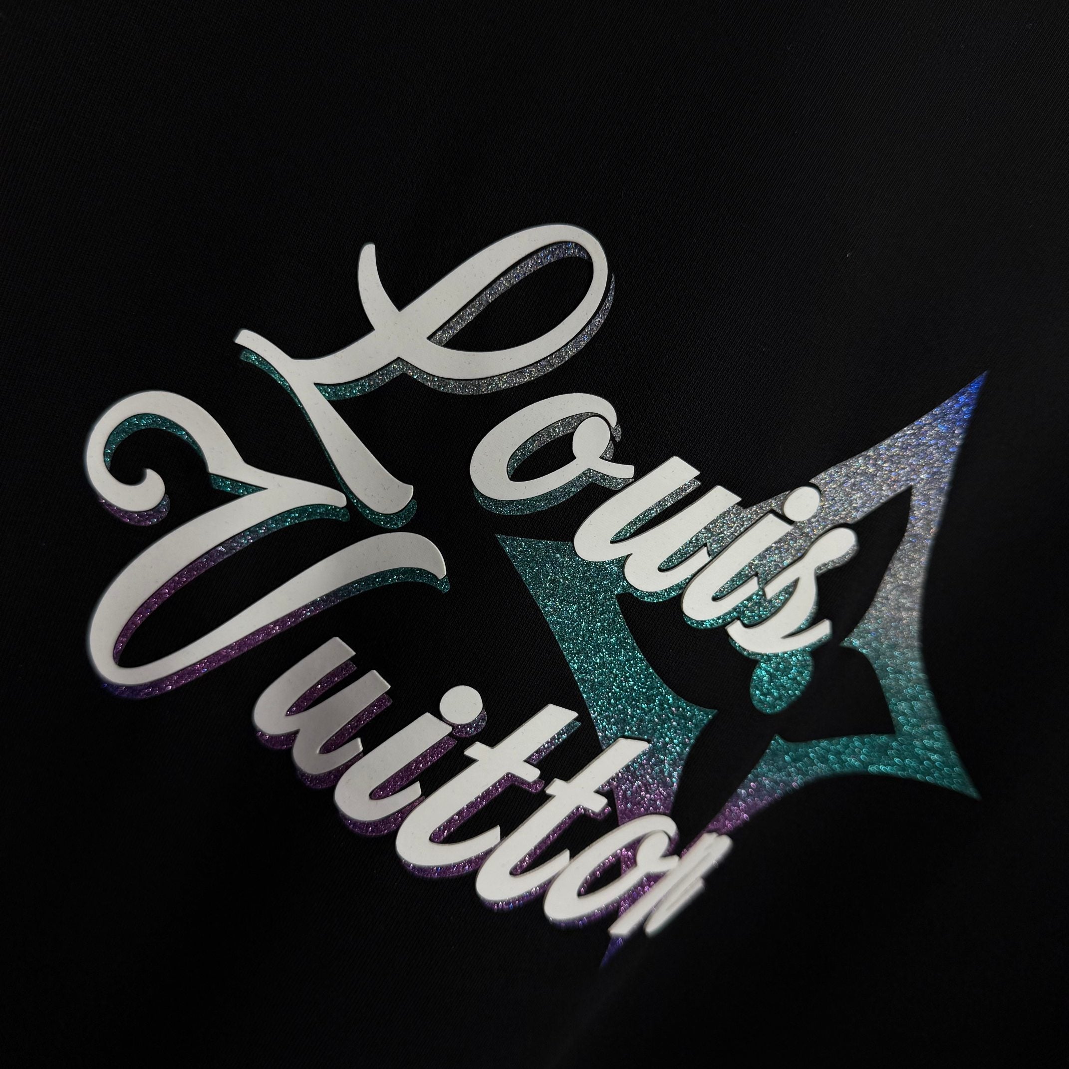 LV letter 3D Plate Silicon T shirt