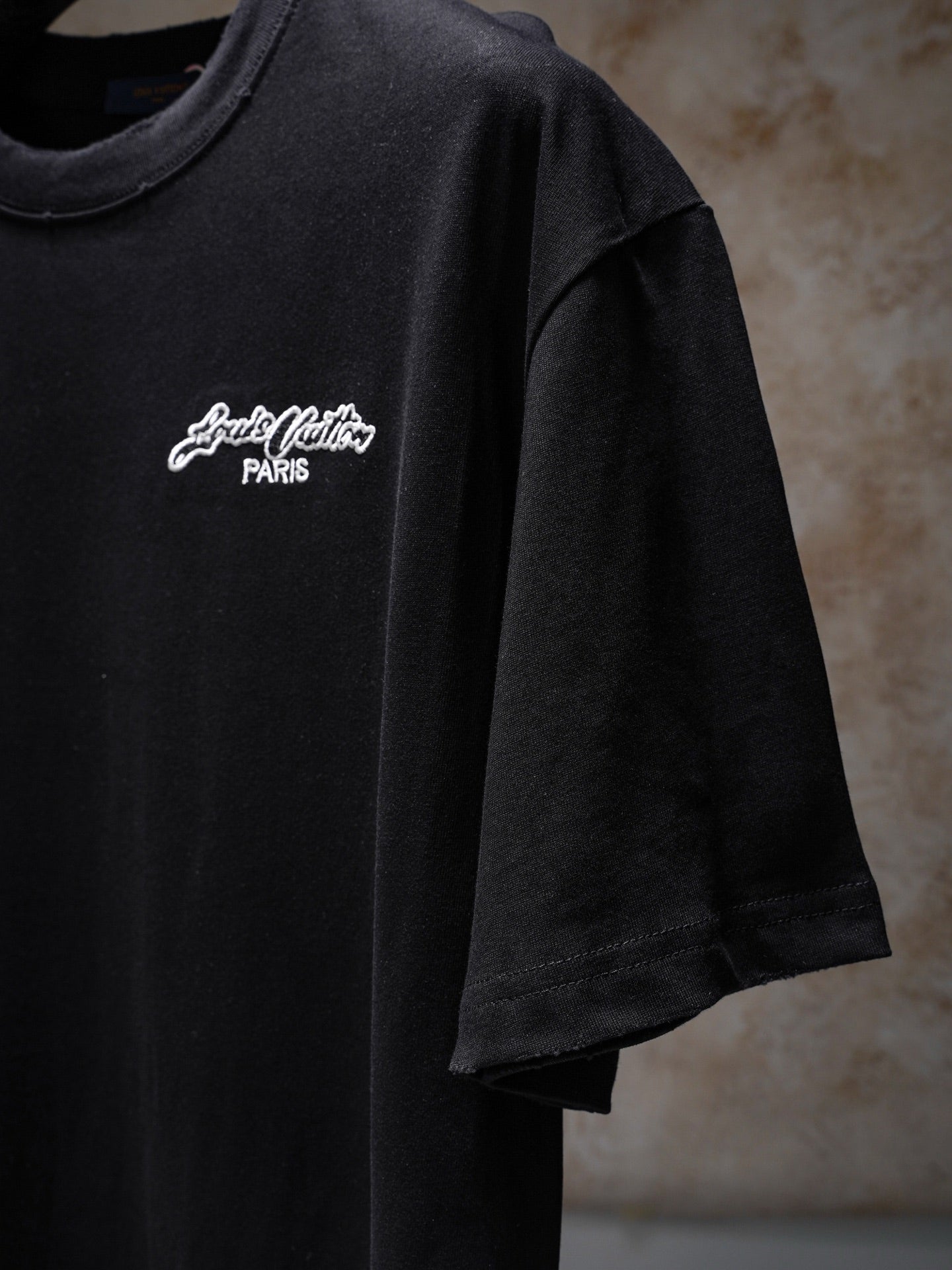 LV Applique Embroidered T-Shirt