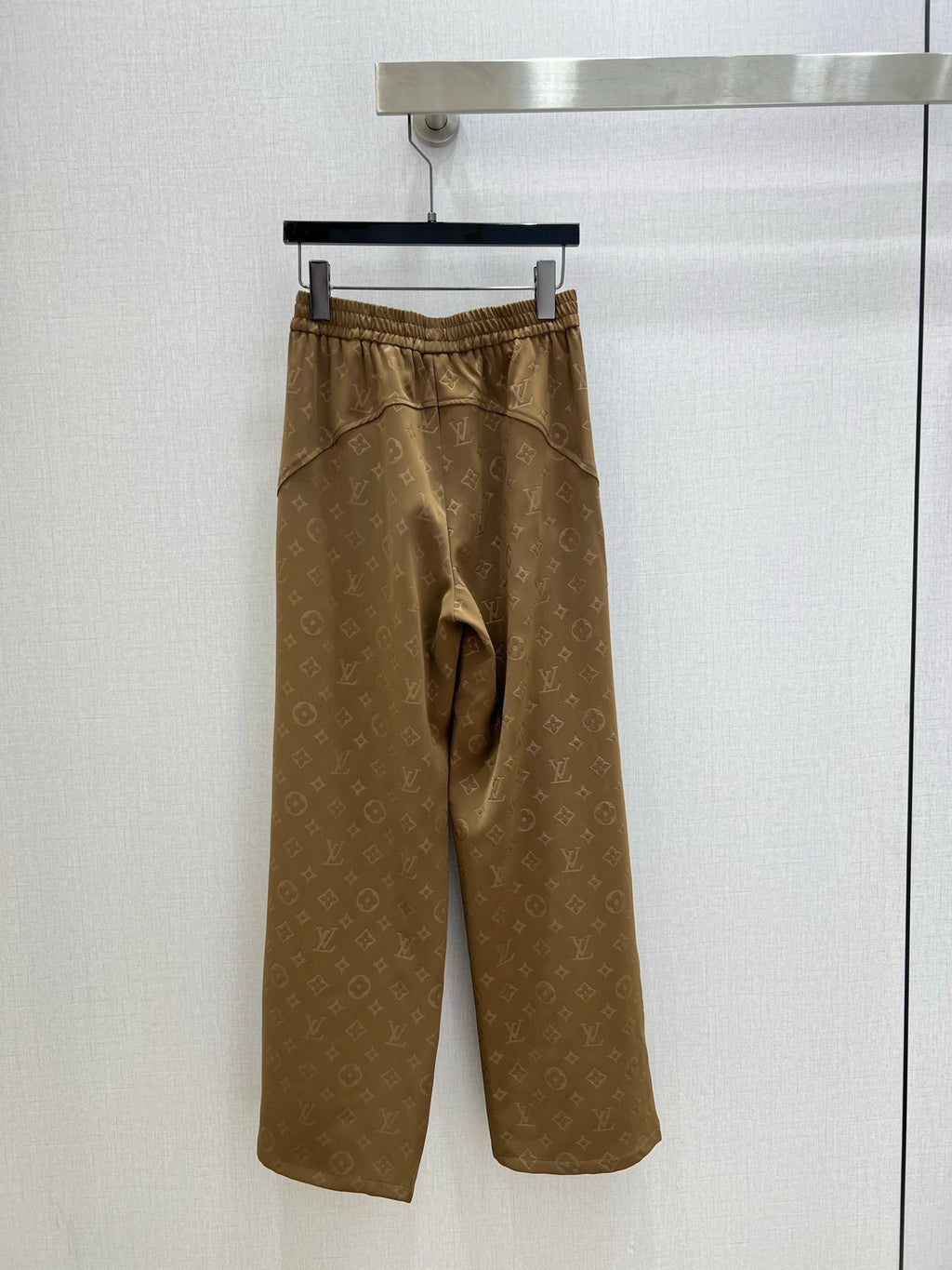 LV Embossed Straight-Leg Trousers