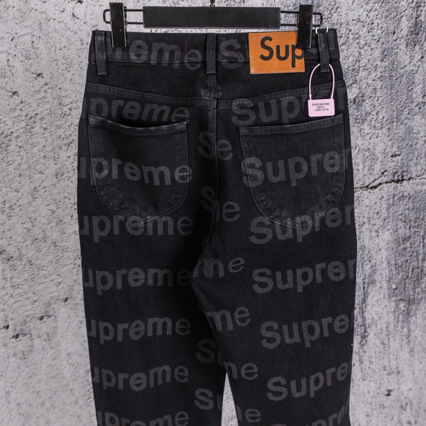 Supreme All-over Straight-Leg Jeans
