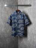 LV Cloud Jacquard Denim short sleeve shirt