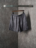 LV MONOGRAM Full-width Raindrop Print Mulberry Silk Shorts