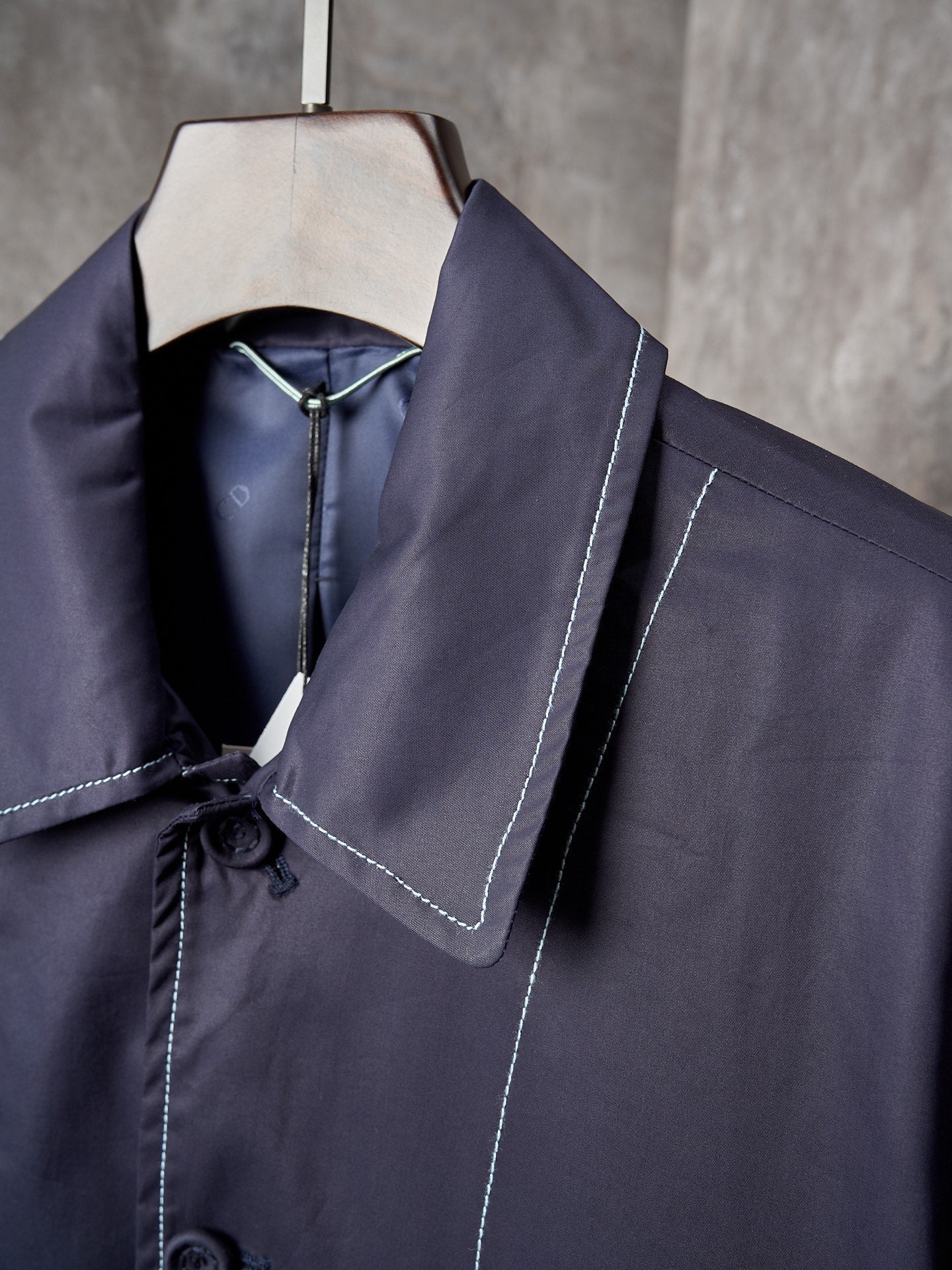 DIOR Navy Blue Pocket Embossed Work Jacket