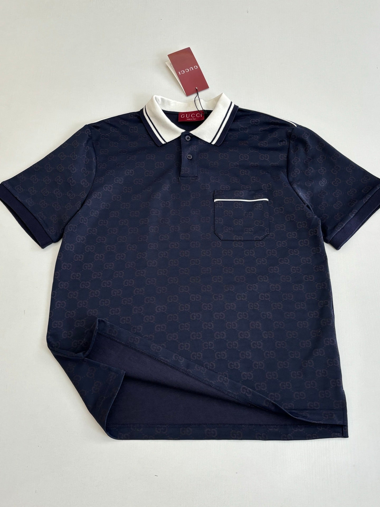 GG Jacquard Short-Sleeve Polo