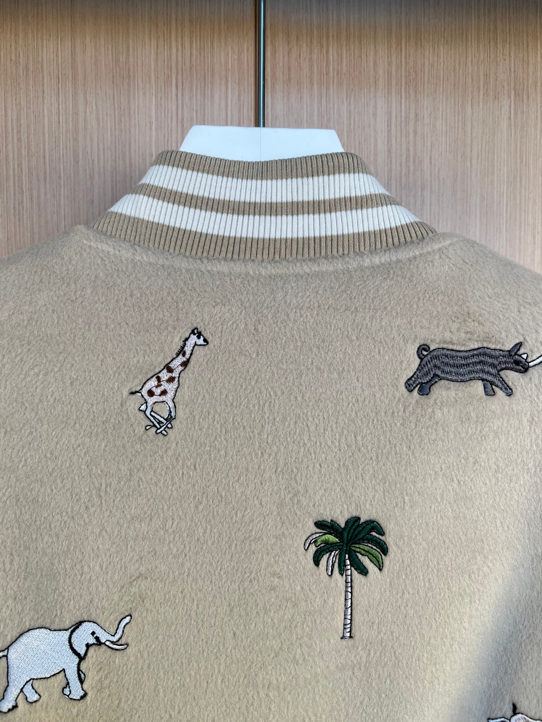 LV Baseball Jacket with Animal Embroidery