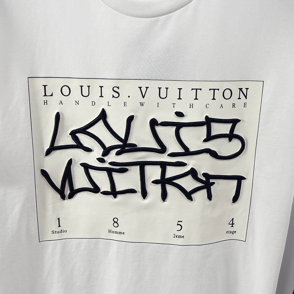 LV Embossed Embroidery Short-Sleeve T-Shirt