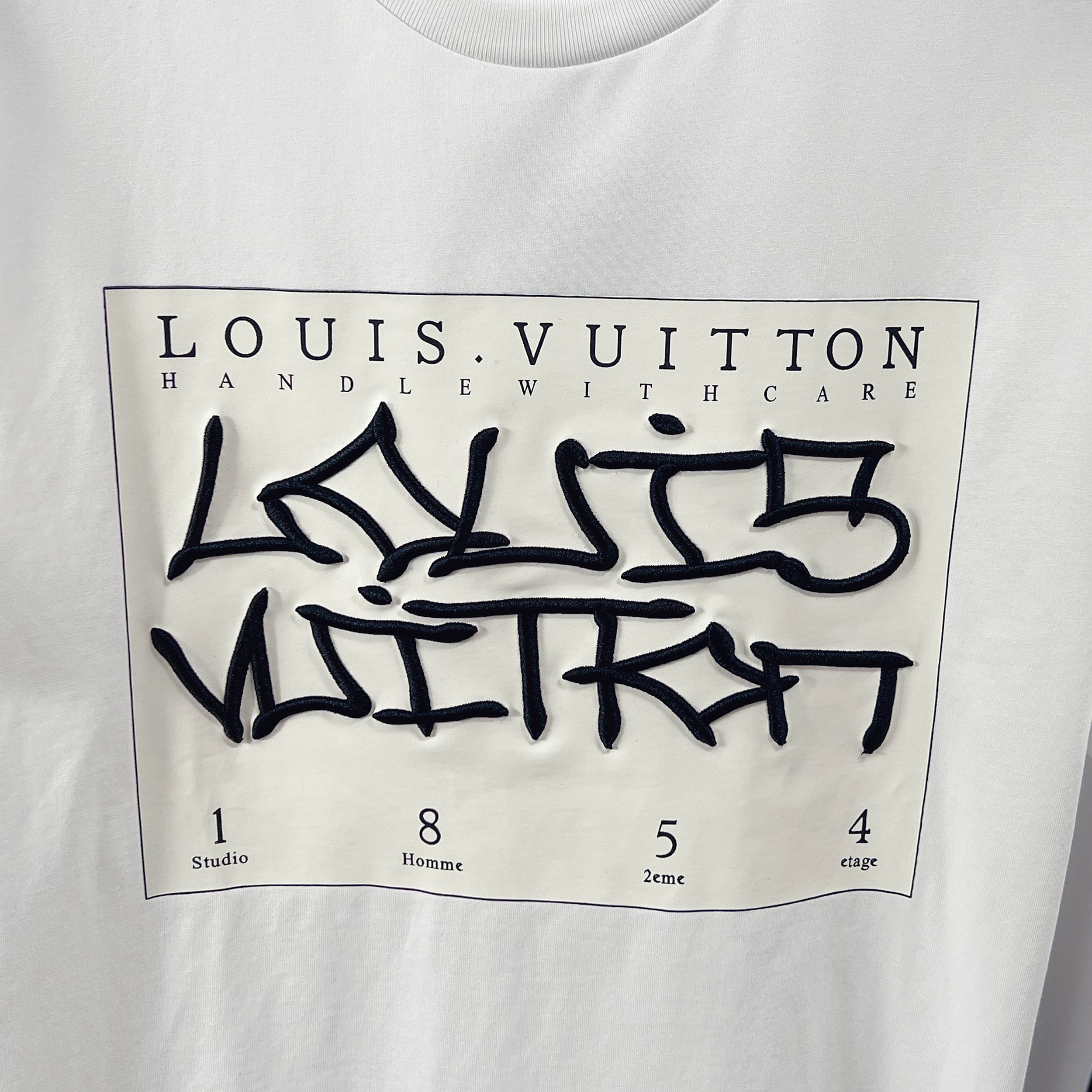 LV Embossed Embroidery Short-Sleeve T-Shirt