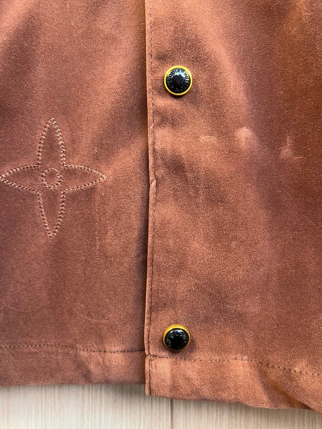 LV French velvet embroidered Monogram Cardigan Shirt