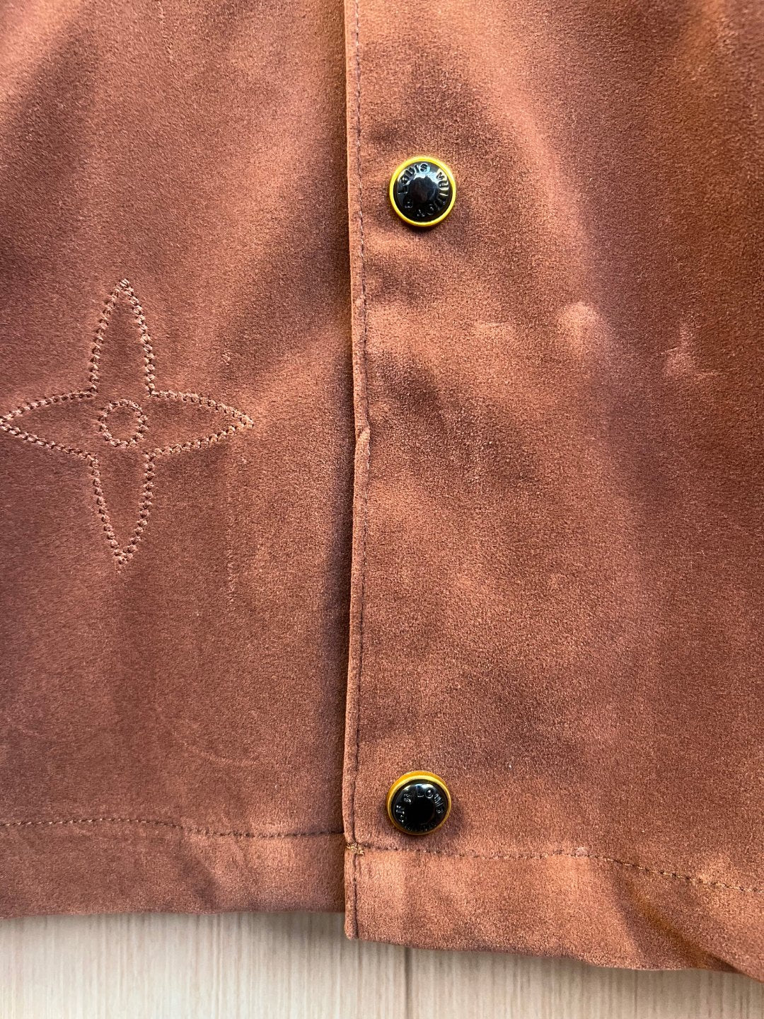 LV French velvet embroidered Monogram Cardigan Shirt