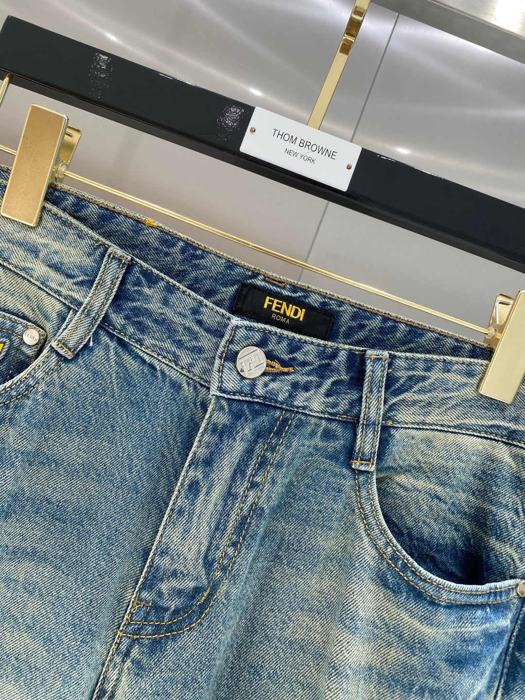 Fendi Washed Denim Jeans