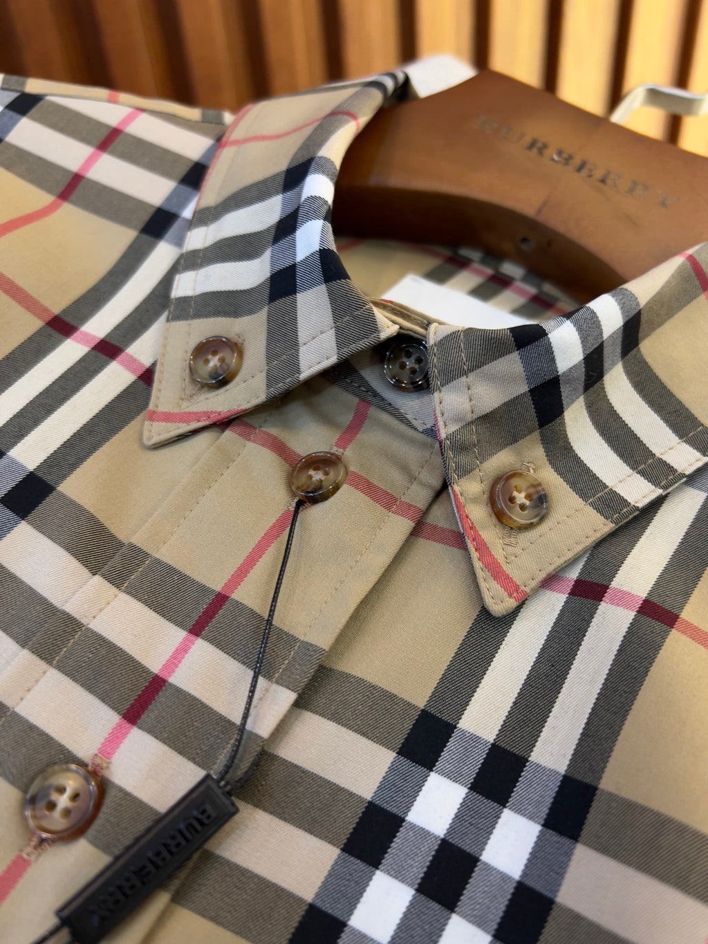 Burberry stretch cotton tie-waist shirt dress