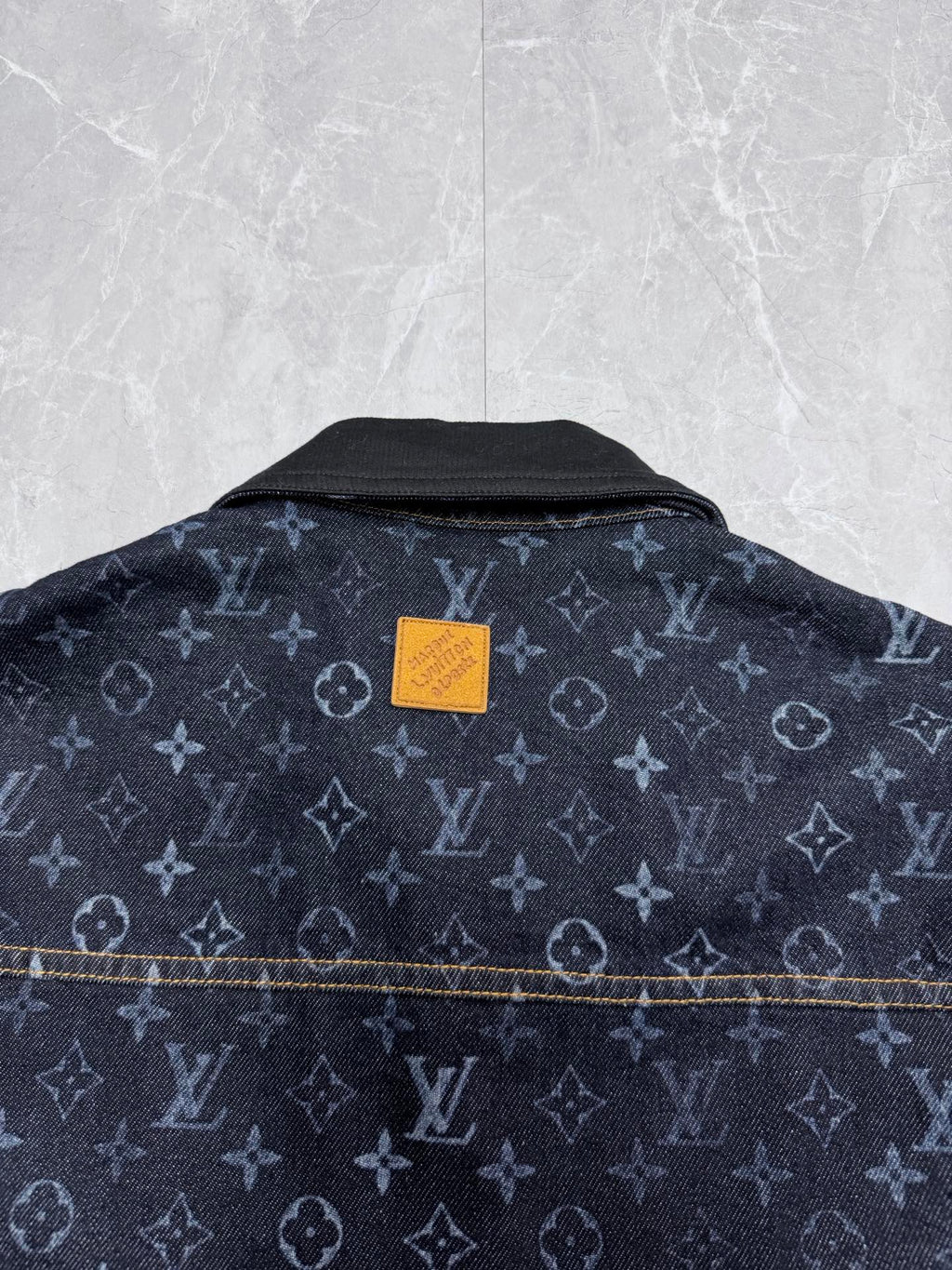 LV Monogram Lapel Zip Up Jacket