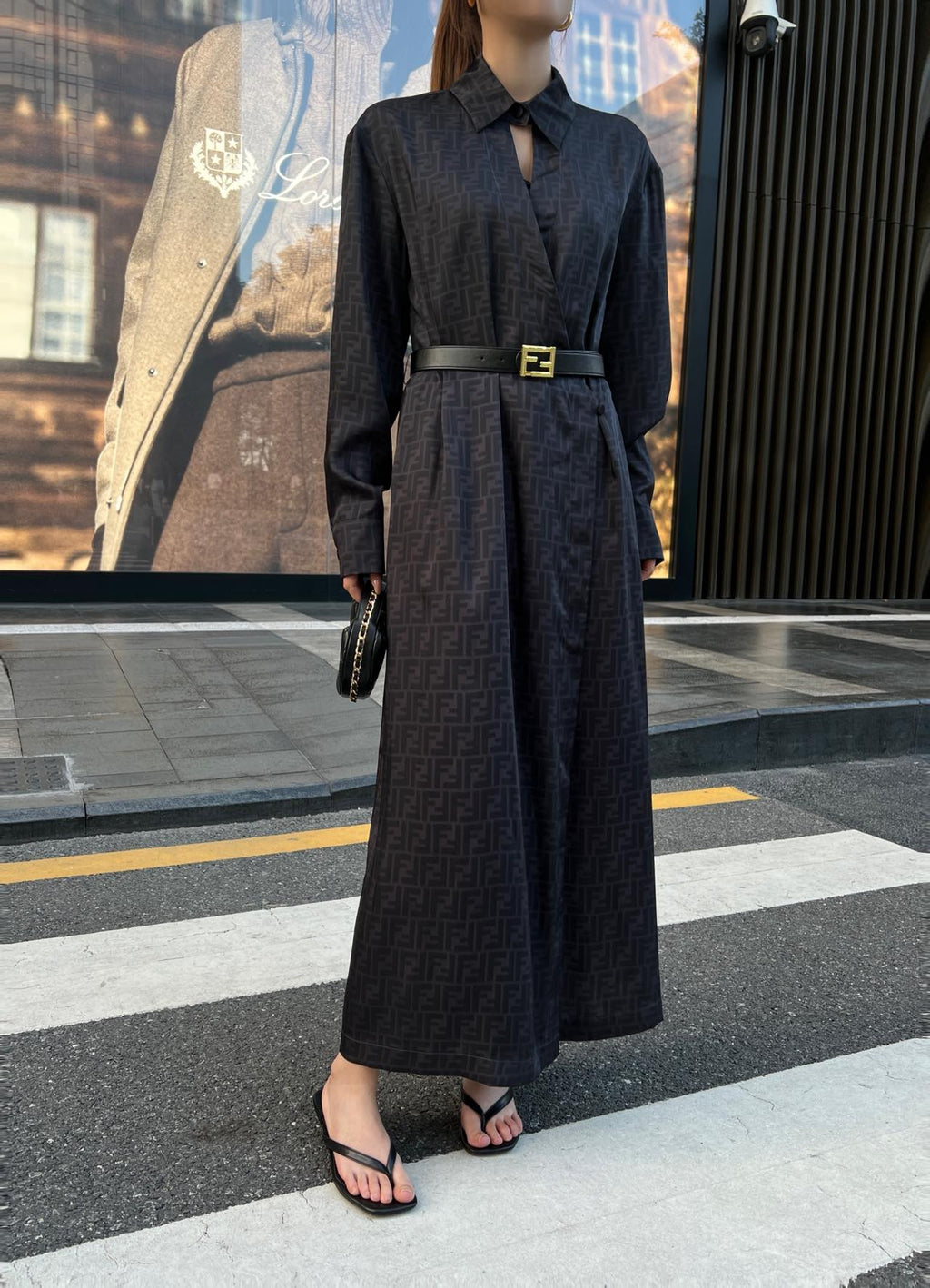 Women's Fendi Parent-Style Monogram Dress with Belt!