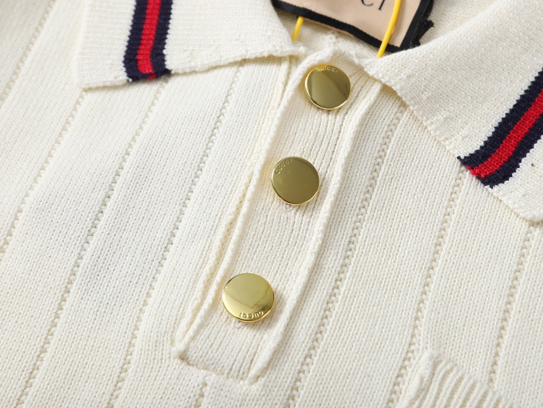 Gucci Strip Lolita shirt w/embroidery
