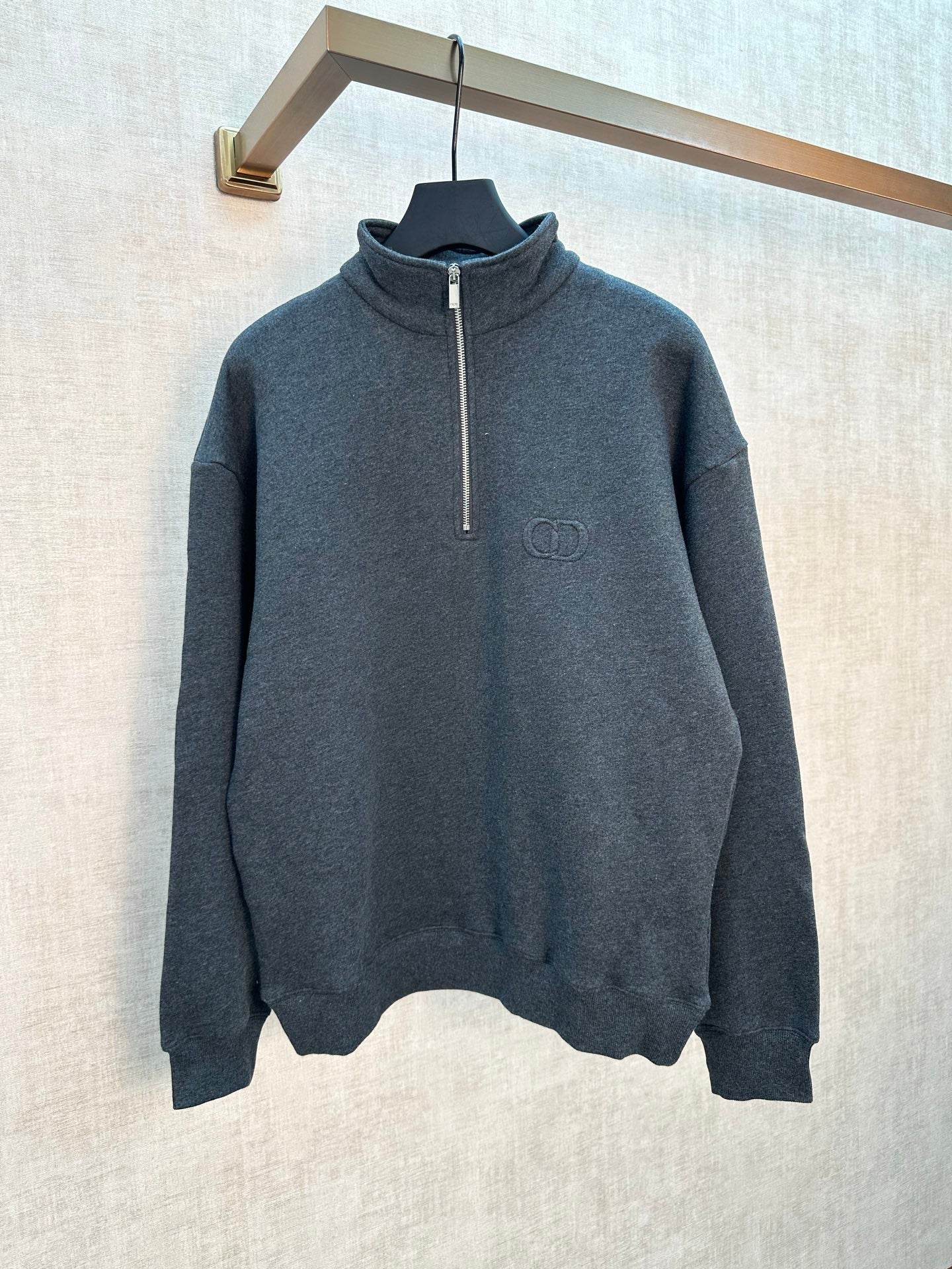 Dior Half-zip Embroidered Sweater