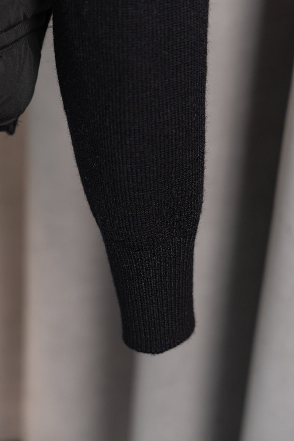 Morecler Knitted Patchwork Down Jacket