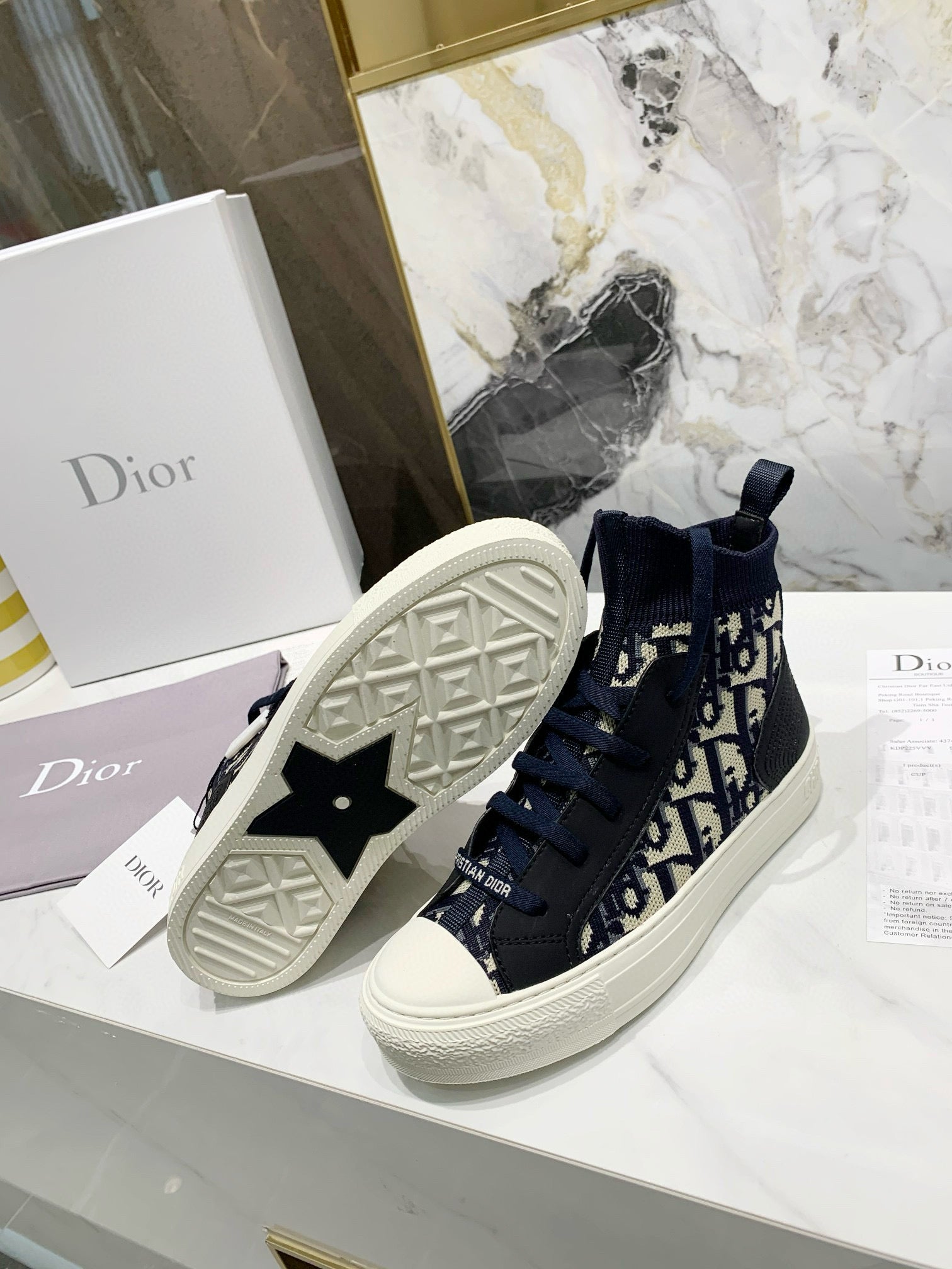 Women's Dior Knitted Sock Shoes