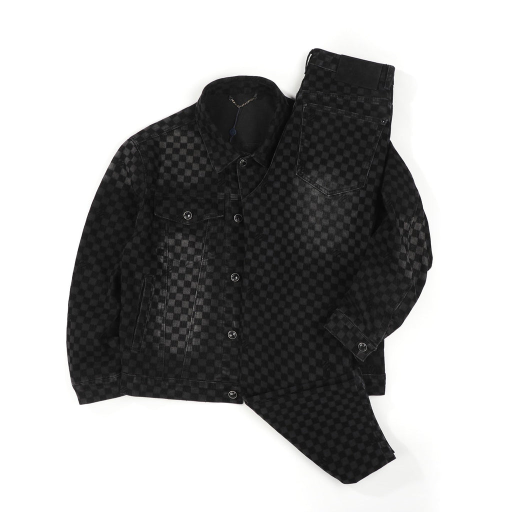 LV BLACK DENIM JEANS