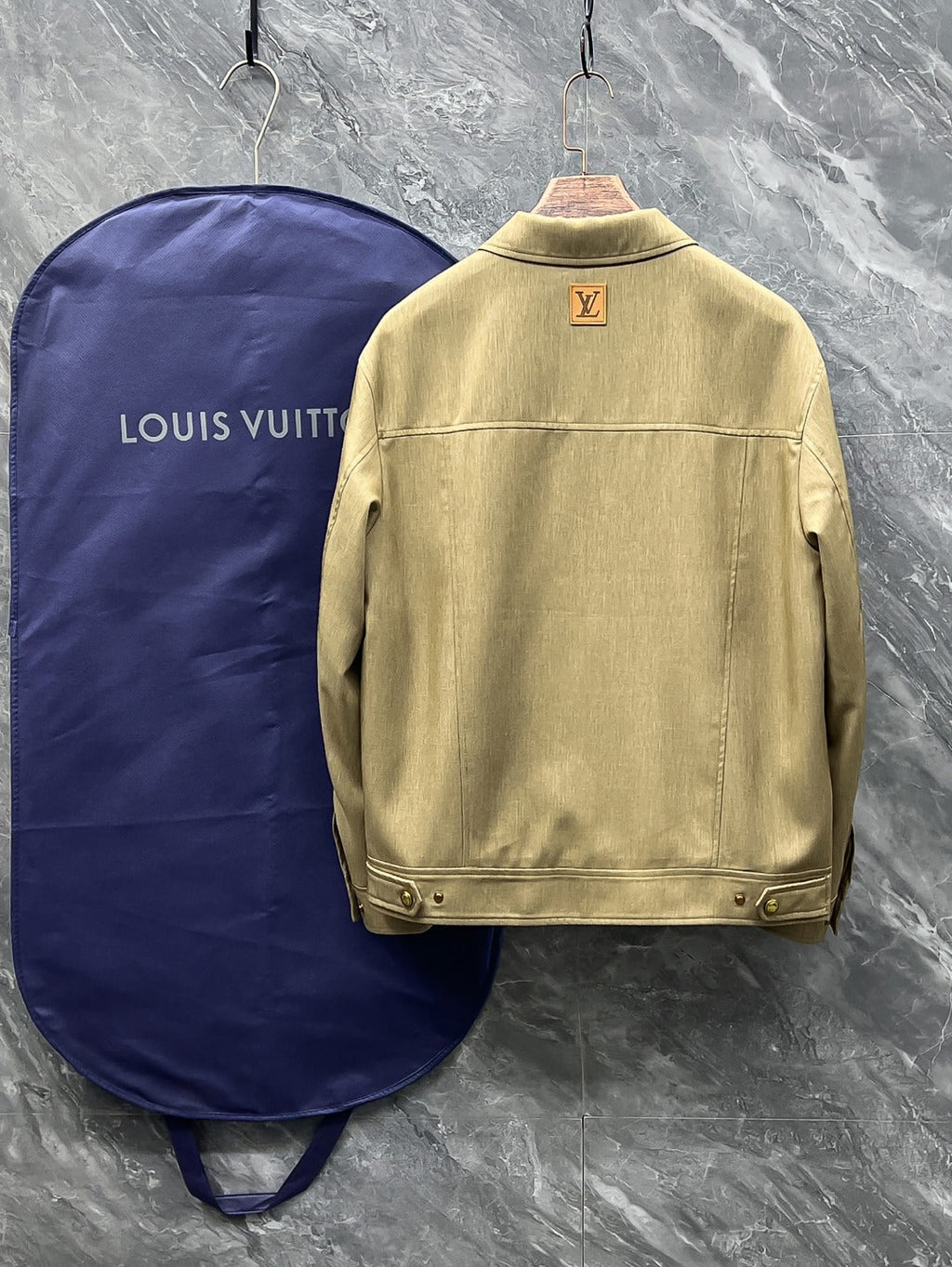 LV Mulberry Silk Acetate Embossed Jacket
