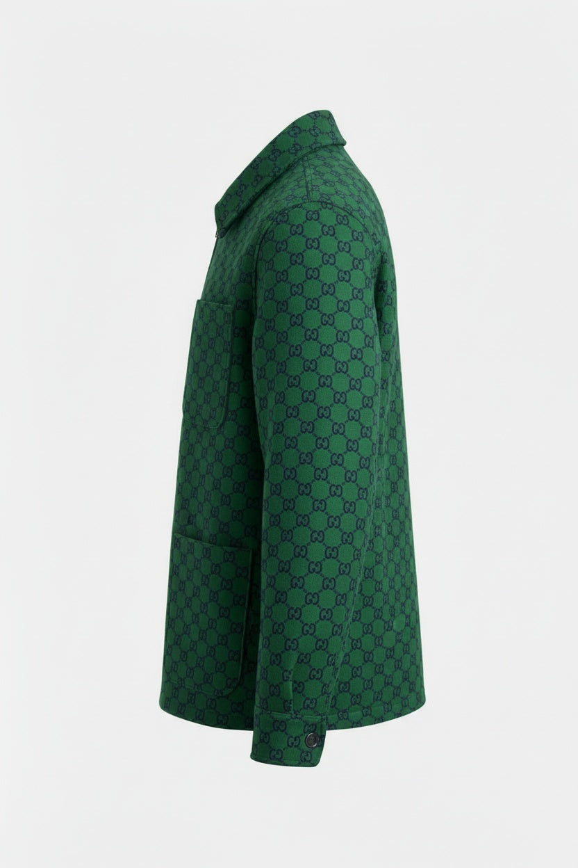 Gucci Monogram Double G Wool Jacket