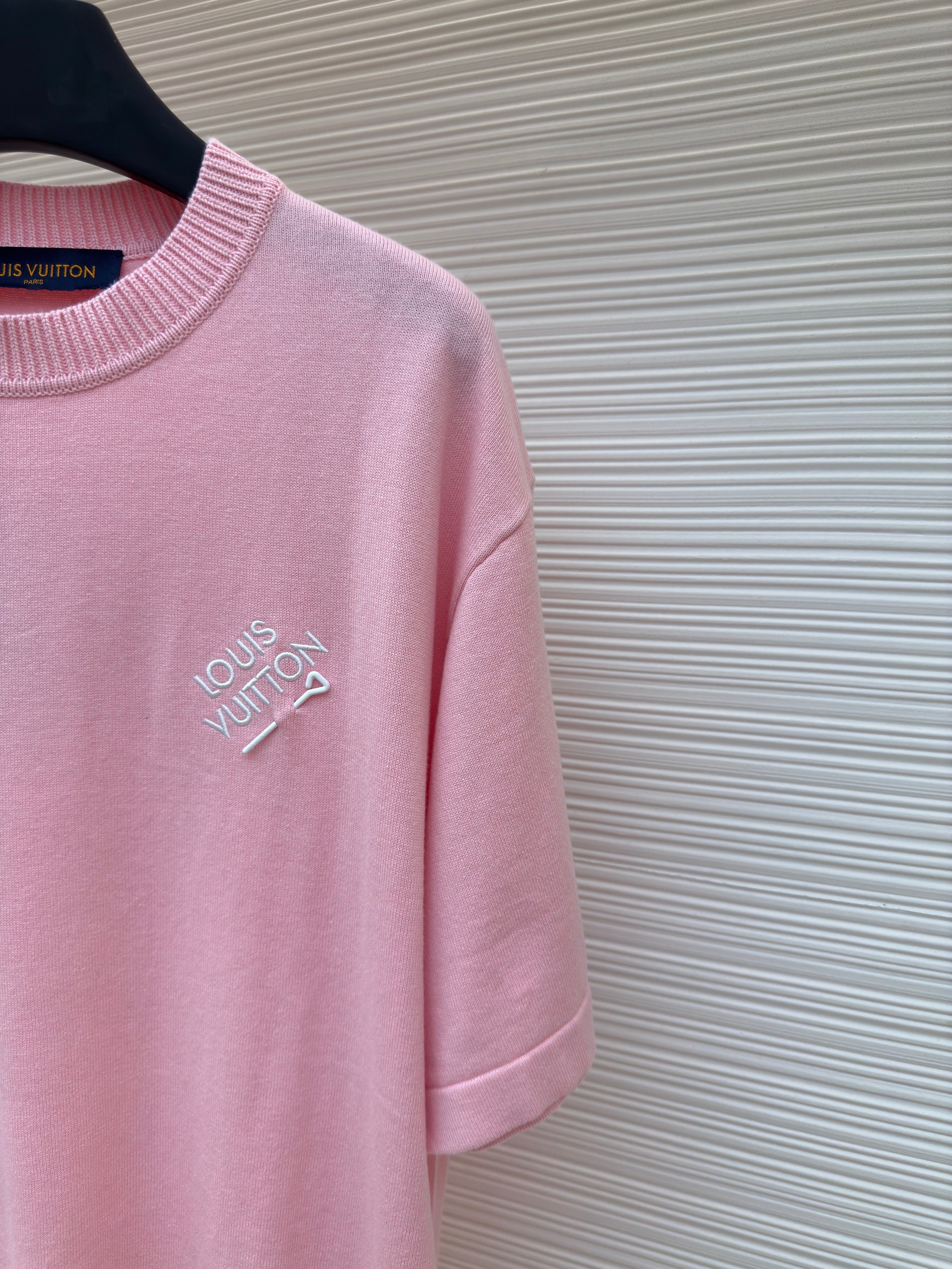LV Embroidered Letter Pin T-Shirt