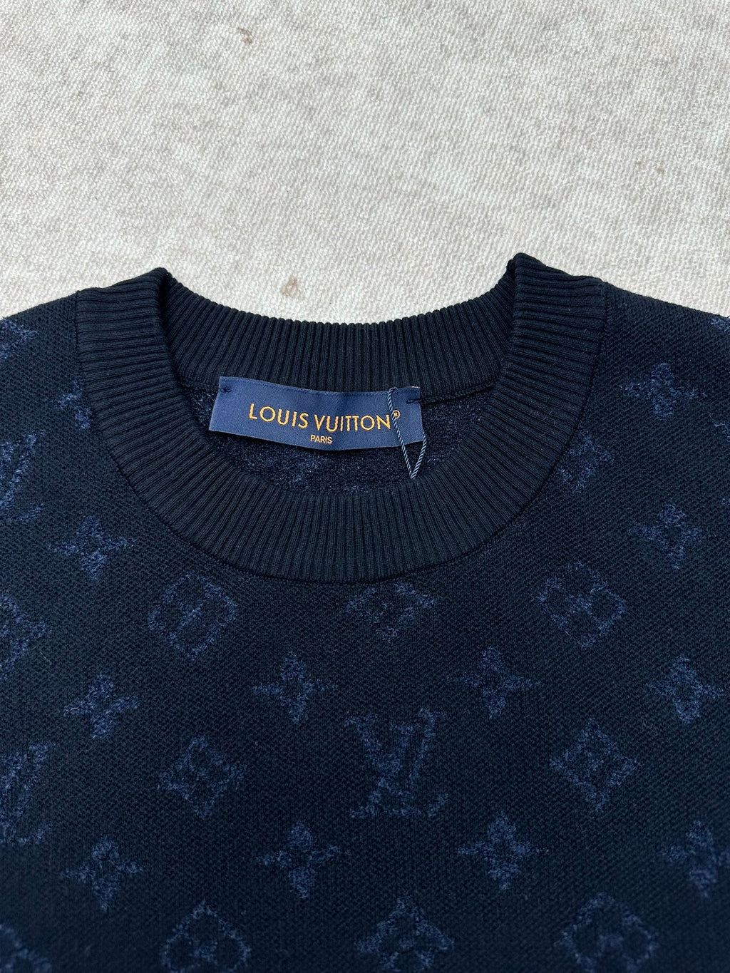 Louis Vuitton Jacquard Short-Sleeve Crew Neck Top