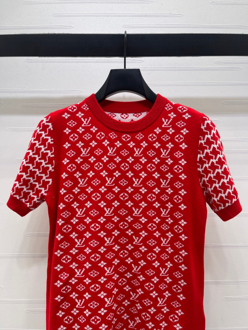 LV Jacquard Crew Neck Shirt