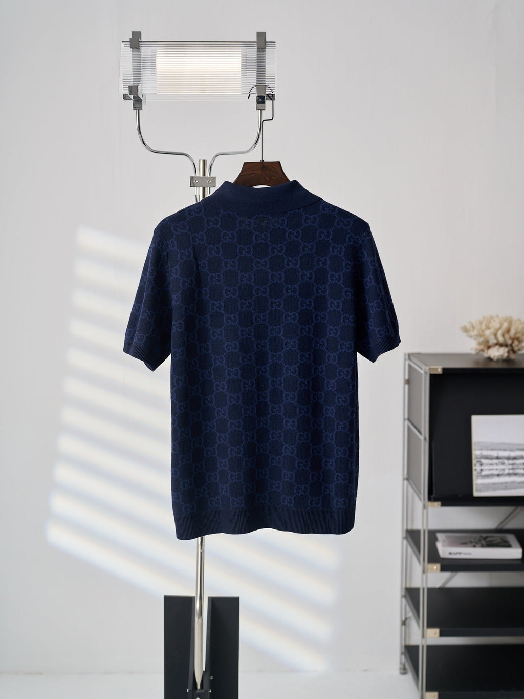 Gucci Jacquard All-over Knit Polo shirt