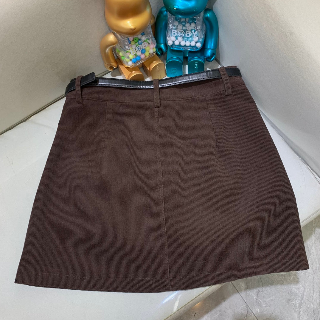Fendi Carduroy Skirt