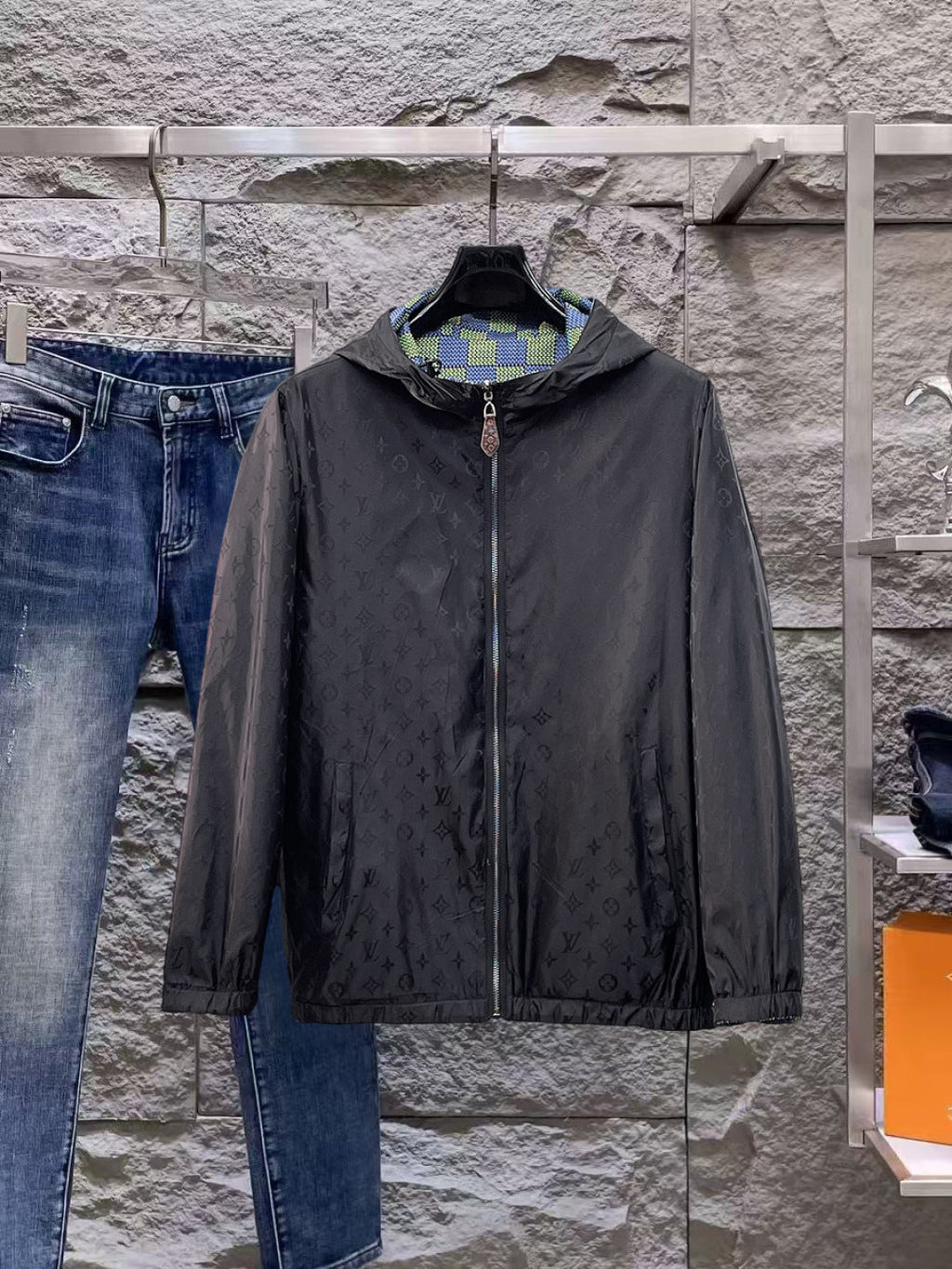 LV Reversible Windbreaker Jacket