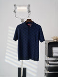 Gucci Jacquard All-over Knit Polo shirt