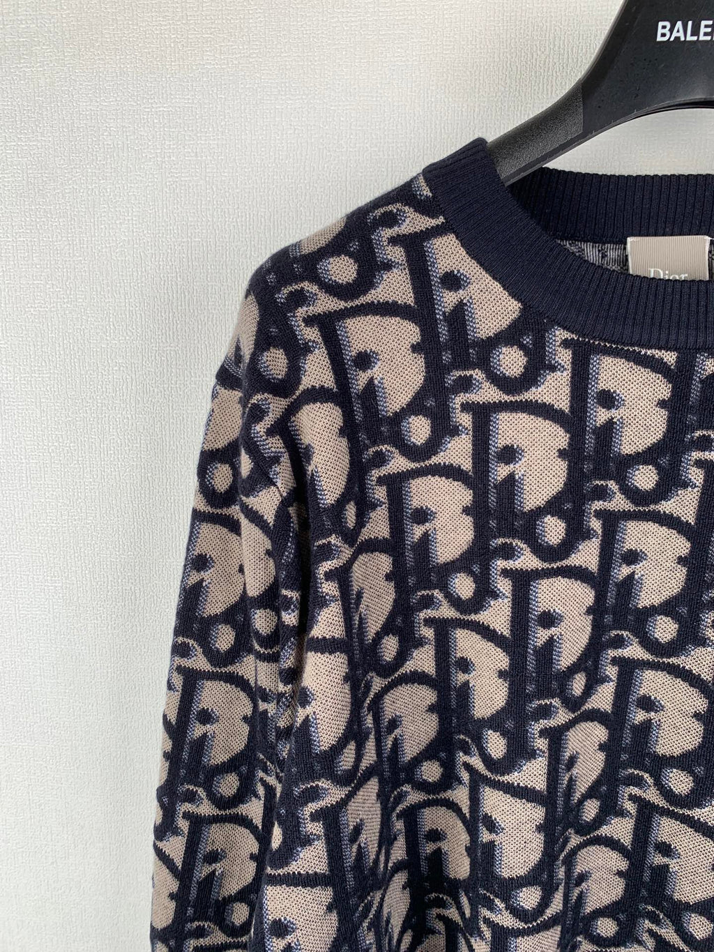Dior Monogram Jacquard Crew Neck Sweater