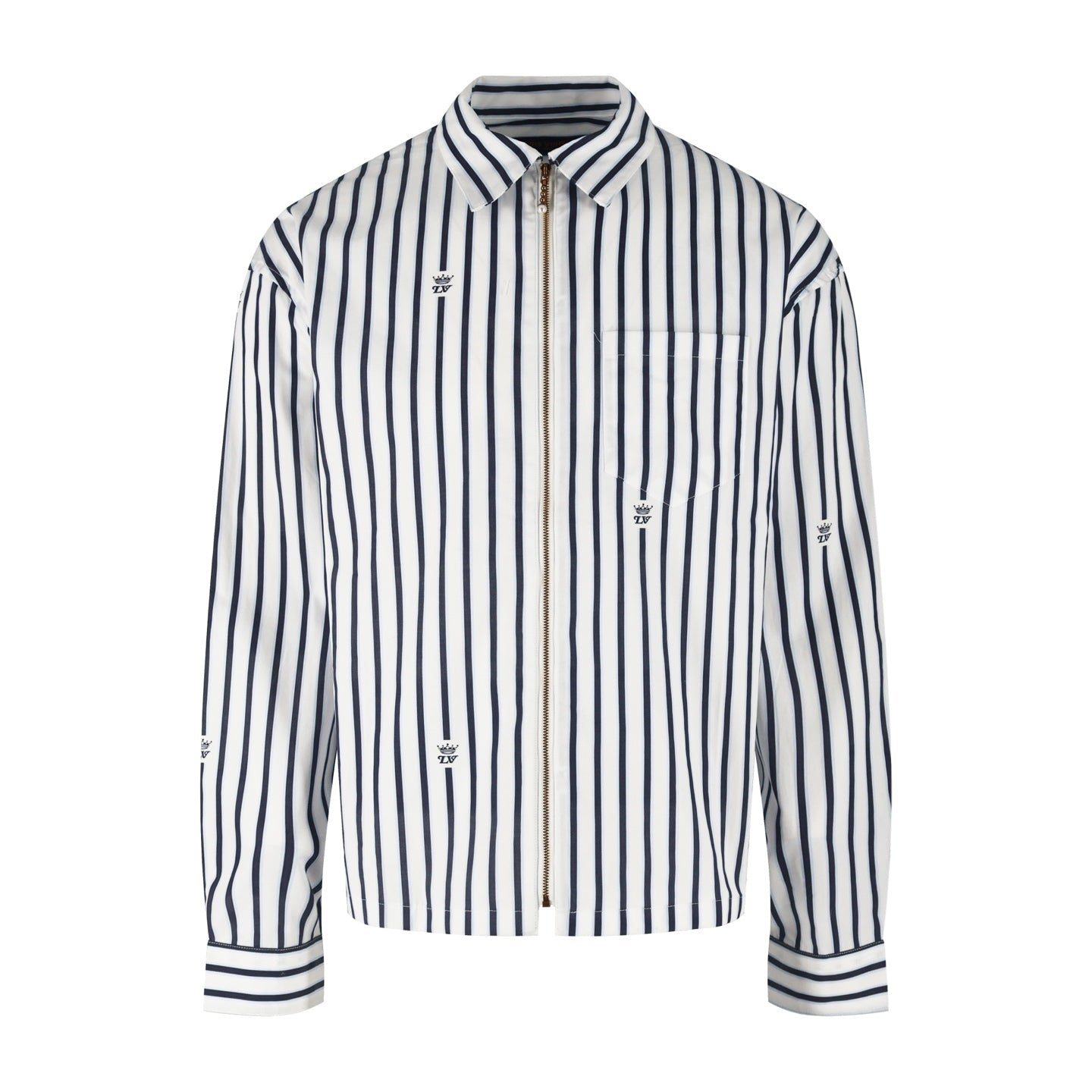 LV Striped Zipper Shirt