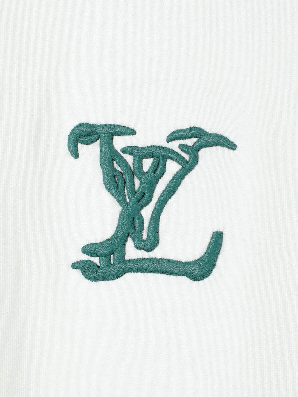 LV Embroidered Collar T-Shirt