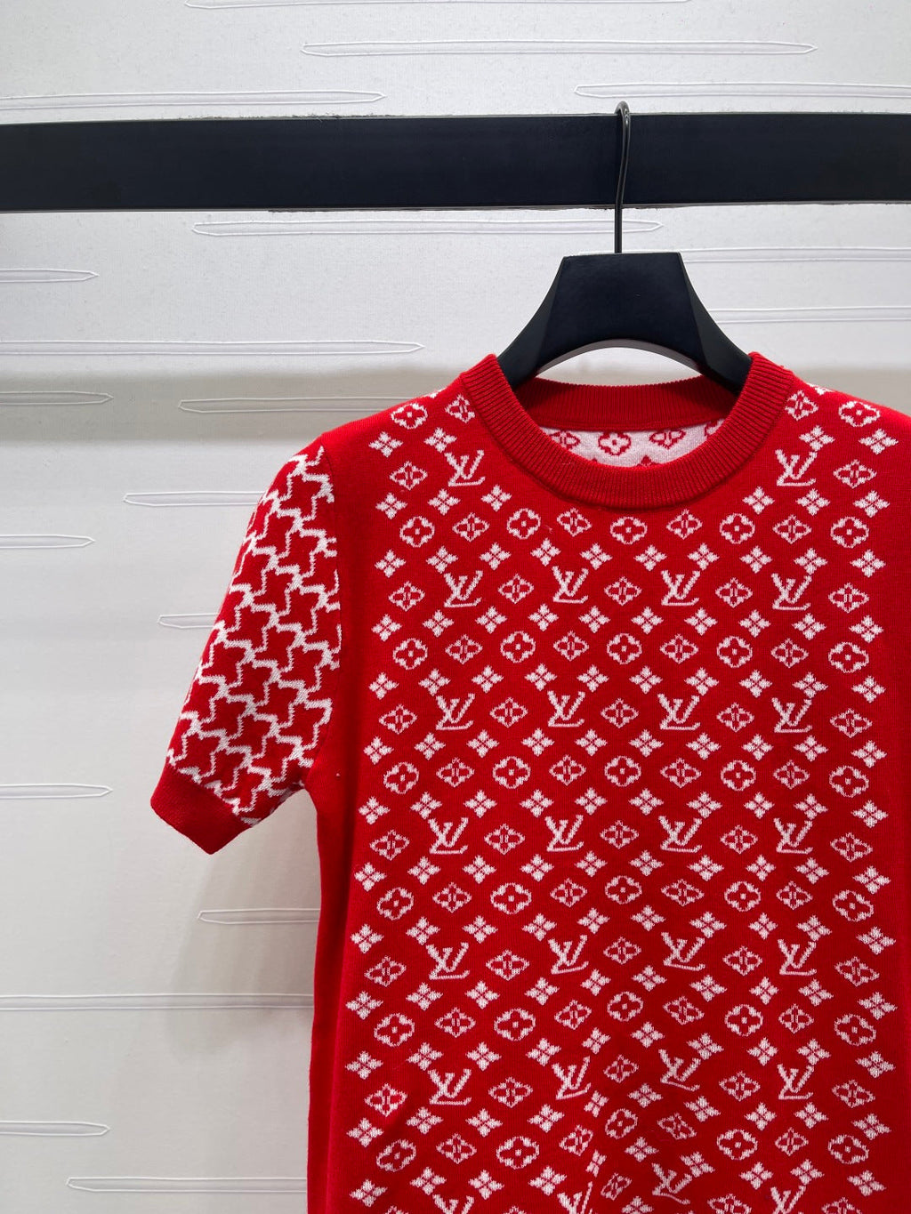 LV Jacquard Crew Neck Shirt
