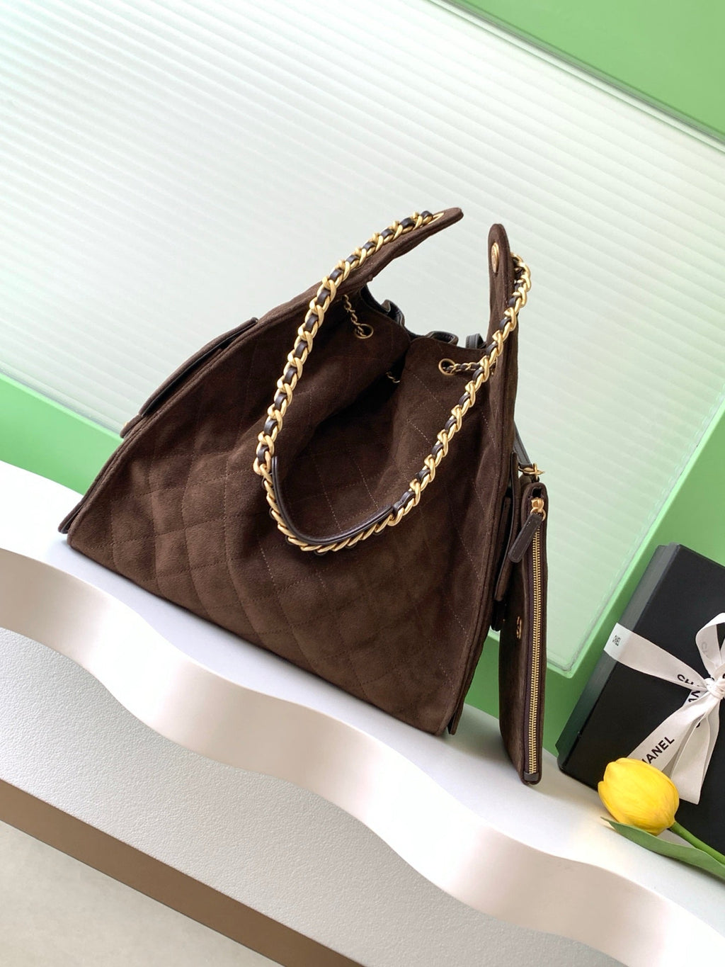 Chanel Bag with frosted Leather