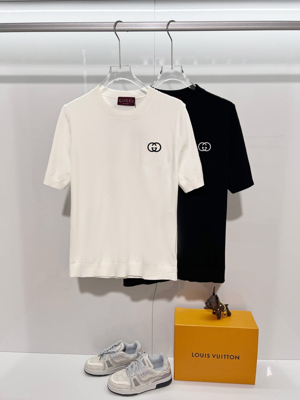 Gucci Cotton knit Crew Neck T-Shirt