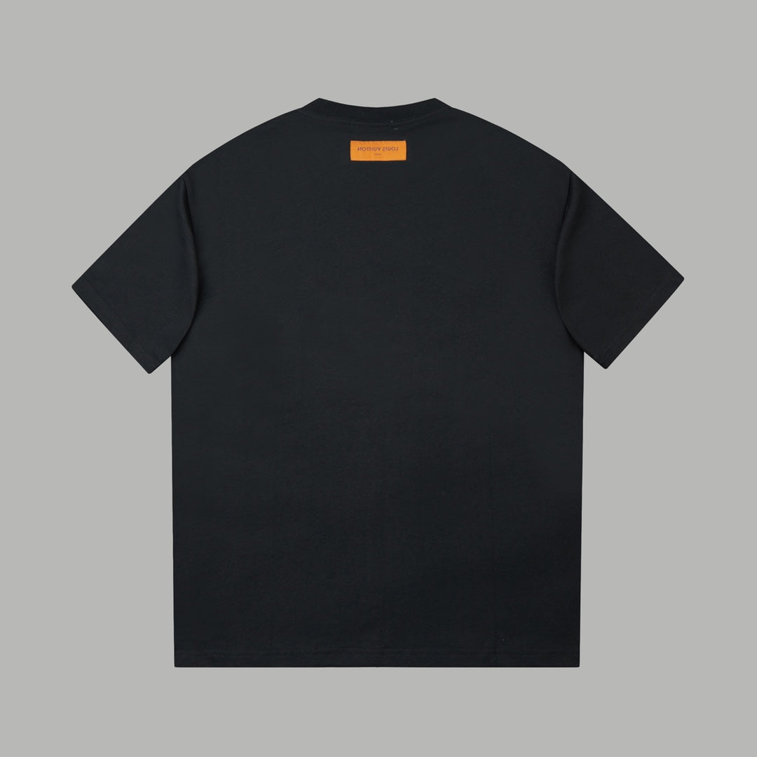 LV Denim Patchwork T-Shirt