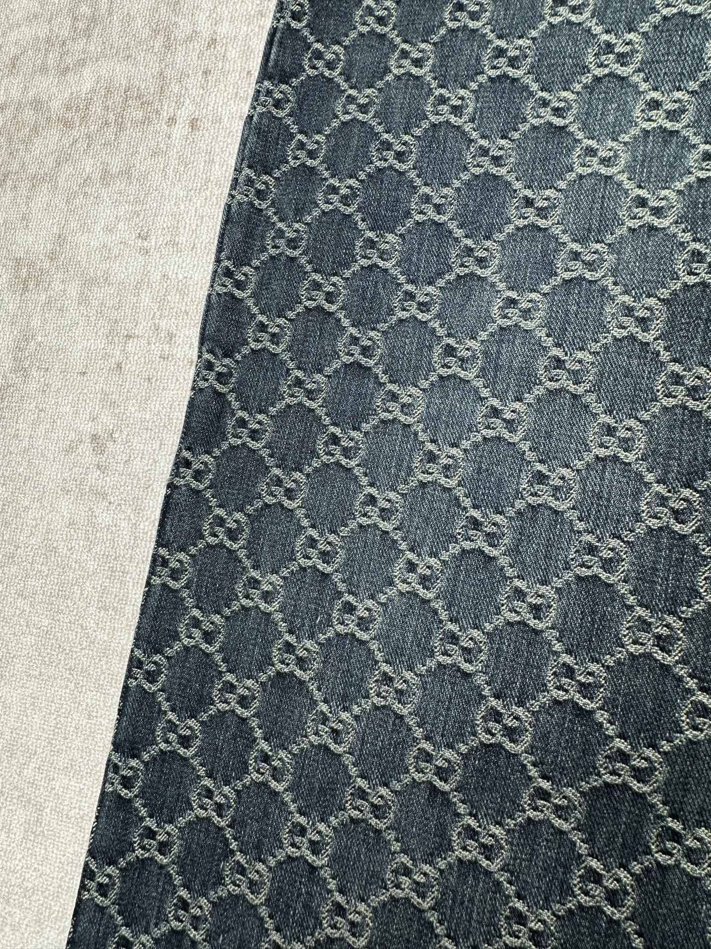 Gucci Denim Jacquard Jeans