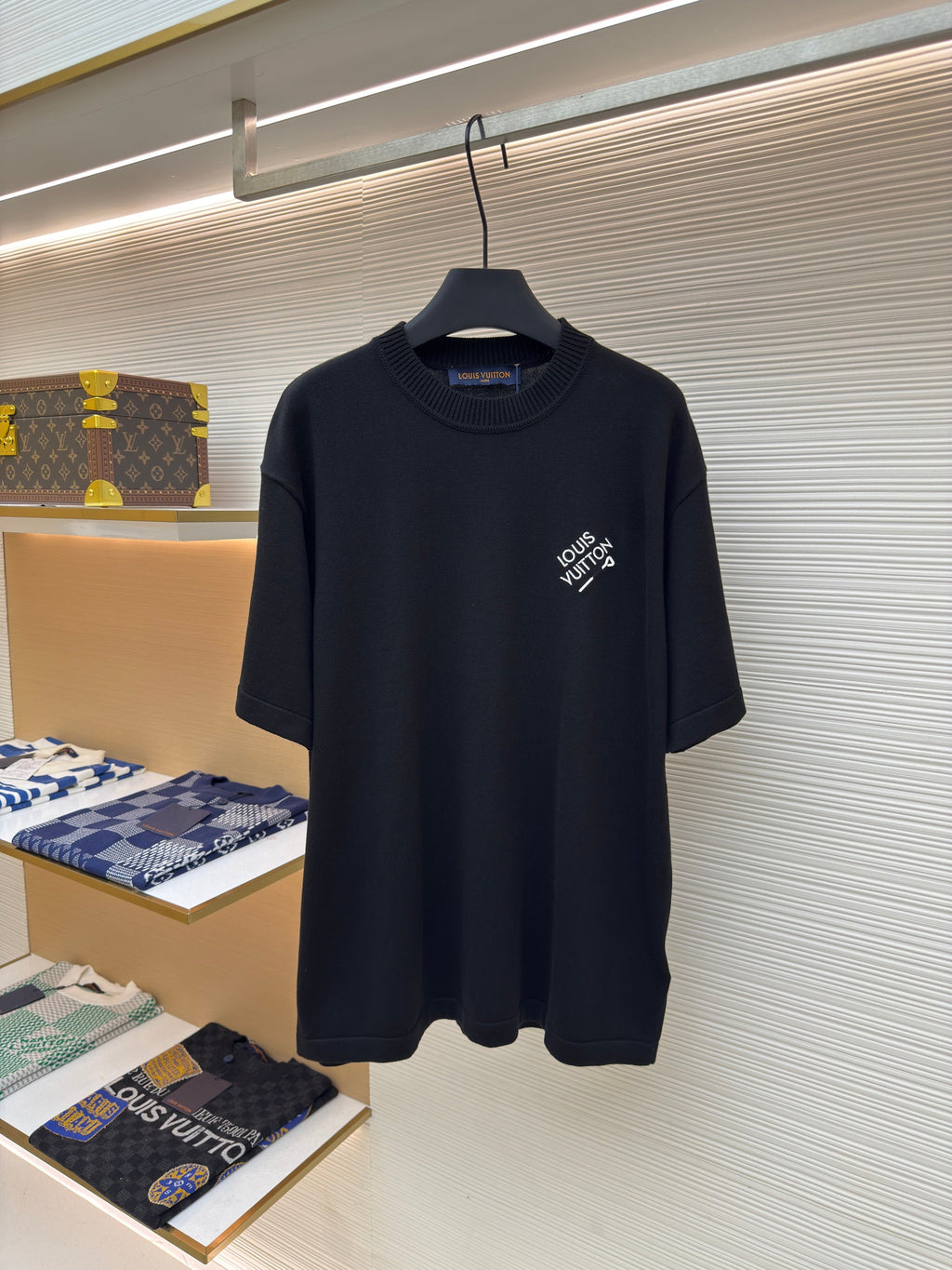 LV Embroidered Letter Pin T-Shirt